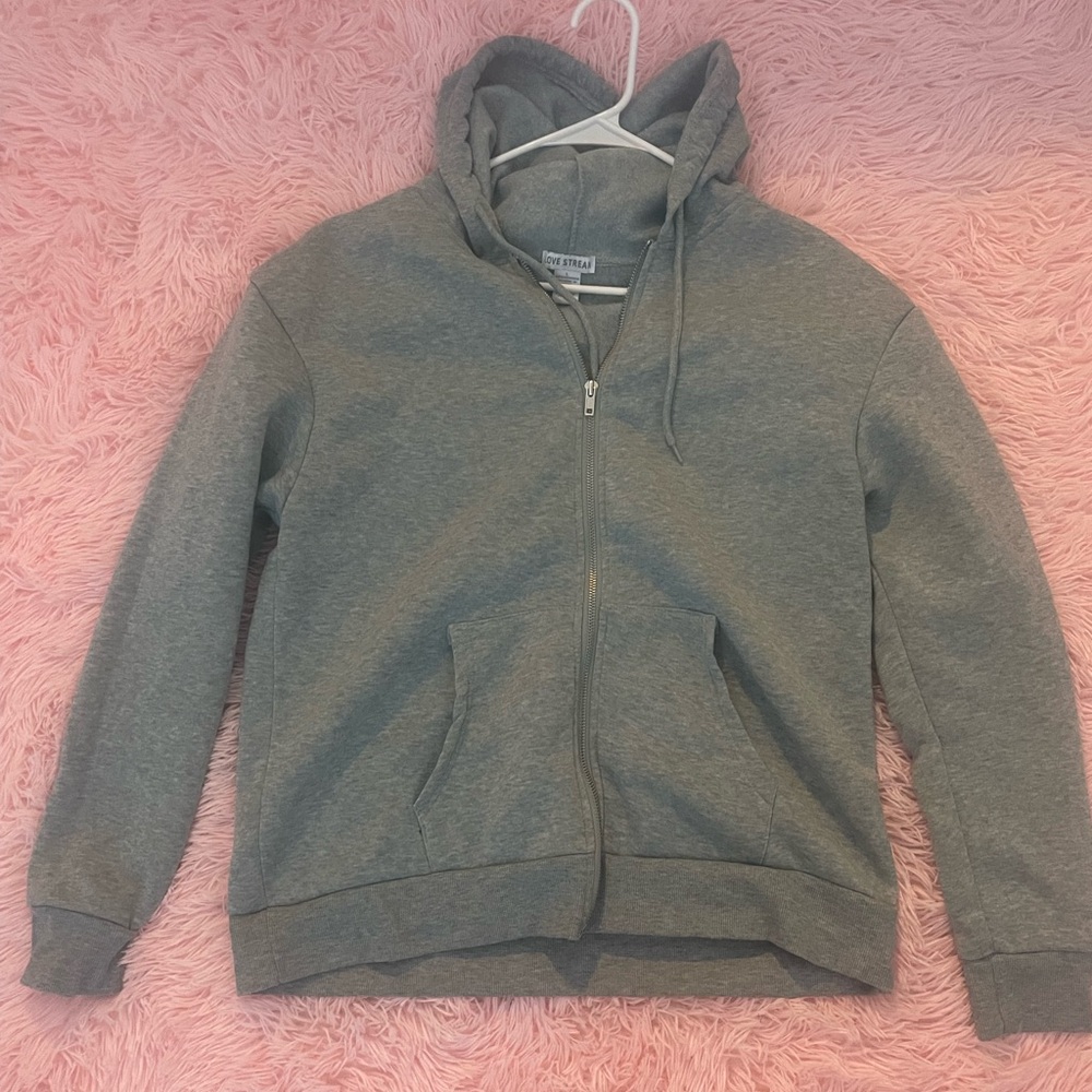 Grey zip up jacket